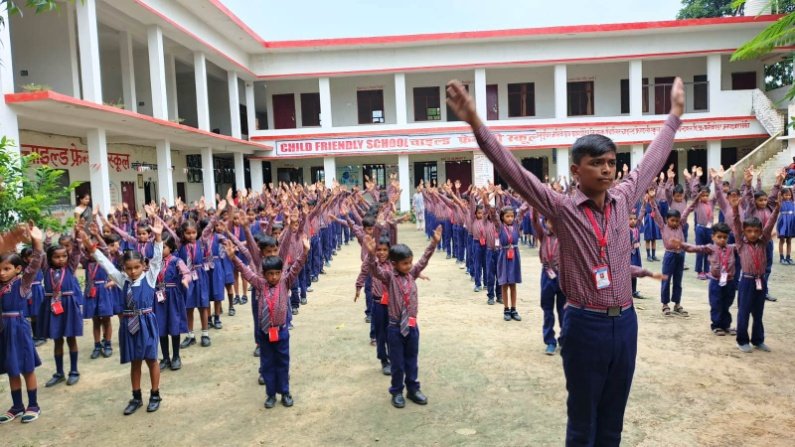 Child Friendly School — morning assembly